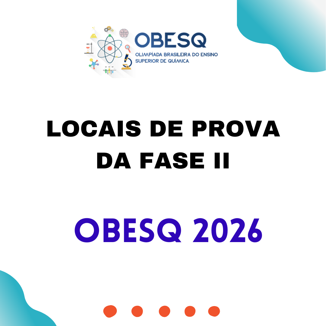 Locais de provas da OBESQ 2026